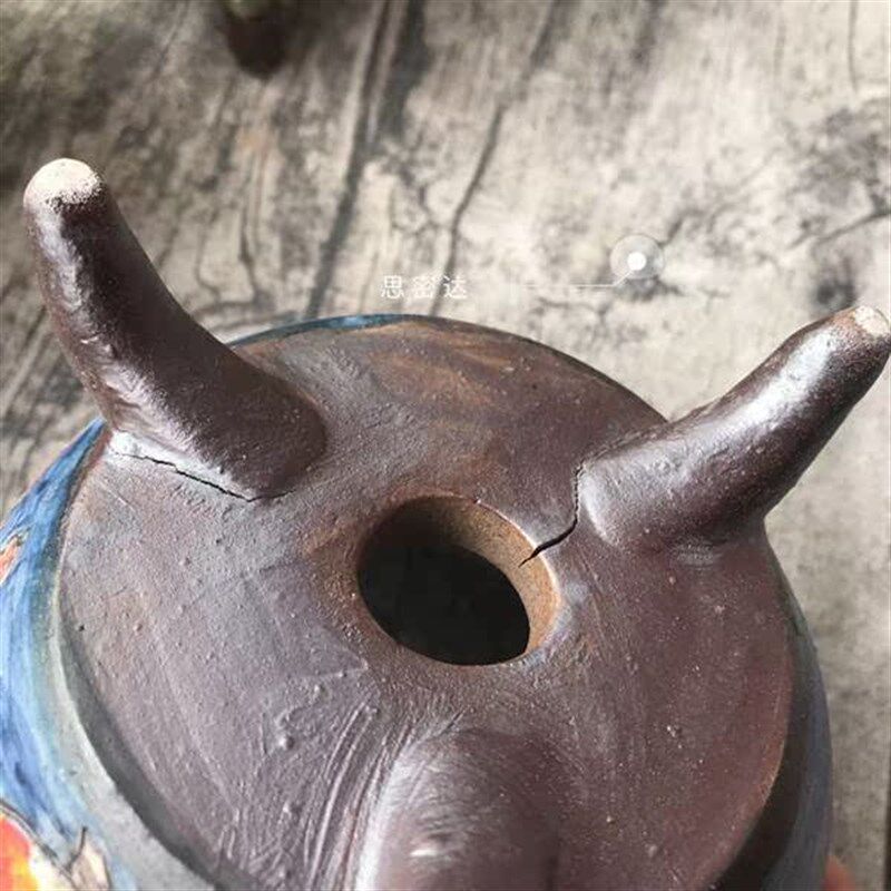 思密达创意韩式手工雕刻三脚带足高温釉烧粗陶泥多肉肉中号花盆器