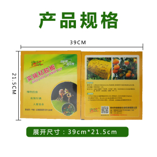 诱敌实蝇粘胶板万蝇迷果蝇诱捕贴果园实蝇针蜂贴农用大棚粘虫黄板