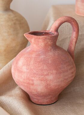 侘寂风陶瓷花瓶书兰莫房迪陶艺手作桌面摆件民宿软装花品插花饰器