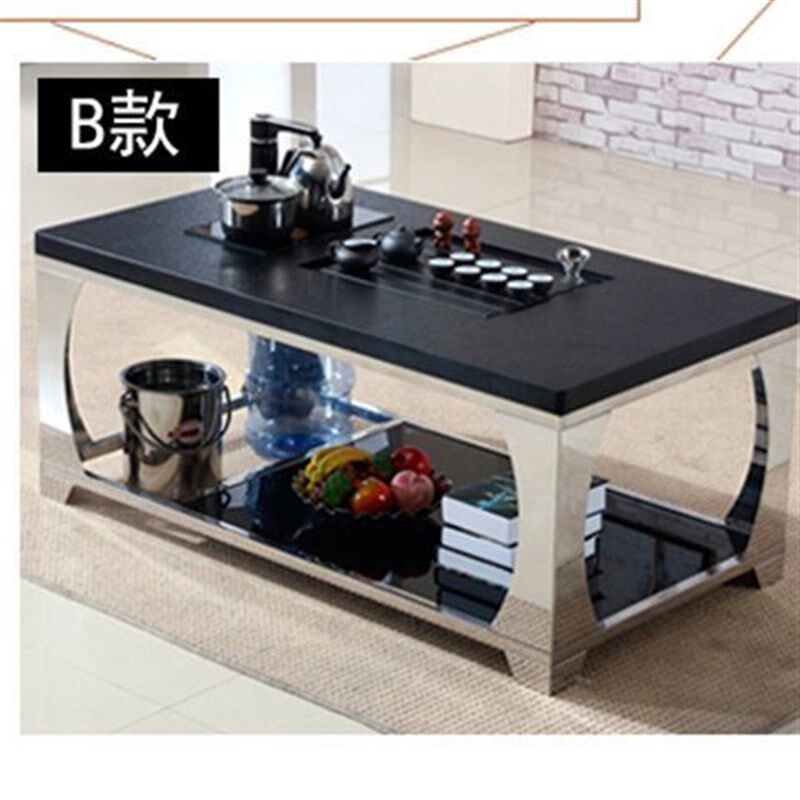 火烧石功夫茶几客厅办公茶几桌茶具套装禅艺泡茶茶台自动上水茶桌