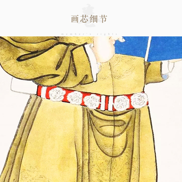 岳飞画像 满江红诗词字画 历史名人客厅装饰画卷轴挂画丝绸画定制