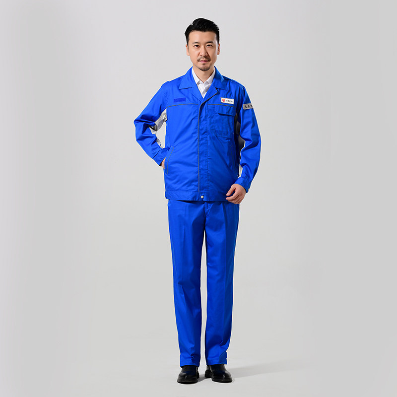 中石油工作服2022新款蓝色夏季油田工厂石化劳保服防静电车间上班