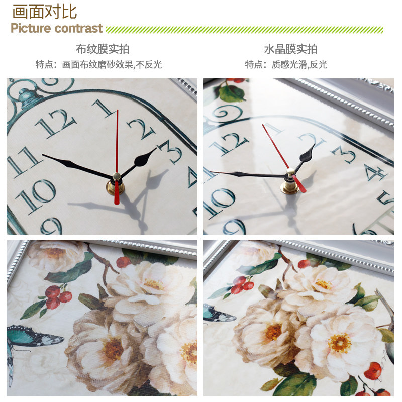 餐厅客厅电表箱装饰画带钟表液压遮挡配电箱电闸盒简约免打孔挂画