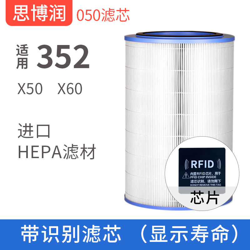 适用352 X50 X60滤芯加强活性炭 空气净化器滤网除甲醛雾霾图片