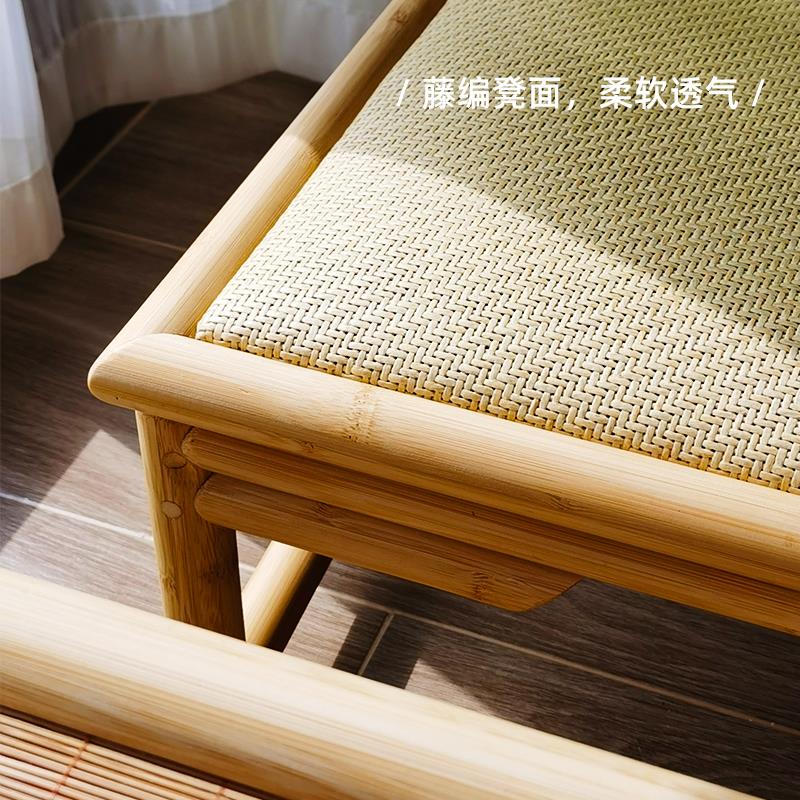 手工复古竹椅子工艺小座椅家用院子小椅子矮款成人喝茶矮脚椅靠背