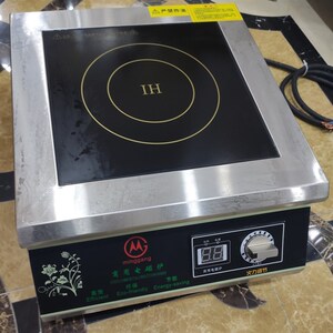 明钢电面锅商用大功率台式平面电磁炉5KW煲汤炉不锈钢炒炉凹磁灶