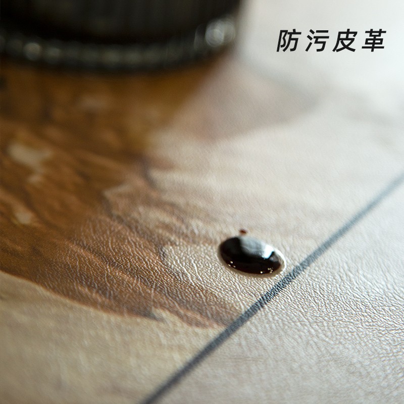 皮革桌垫欧式美式桌垫防水防油可免洗复古餐厅轻奢桌布家用餐桌垫