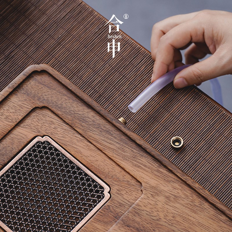 德化县中式复古功夫茶具整套 西施壶型汝窑泡茶壶含胡桃木茶盘