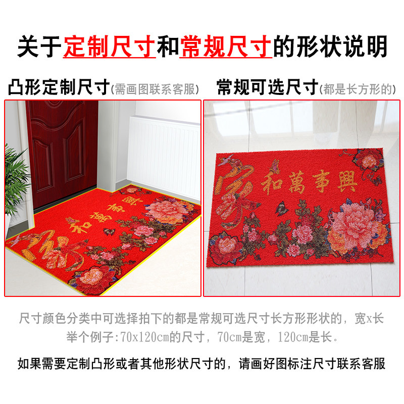 地垫门垫出入平安门垫欢迎光临塑料地垫大门口进门入户家用脚垫子