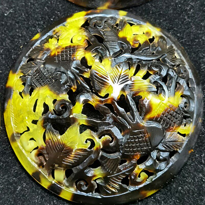 丰一阁精品蝈蝈葫芦镶口配件精雕海鲜平蒙心响簧老谭有机玻璃叫罐