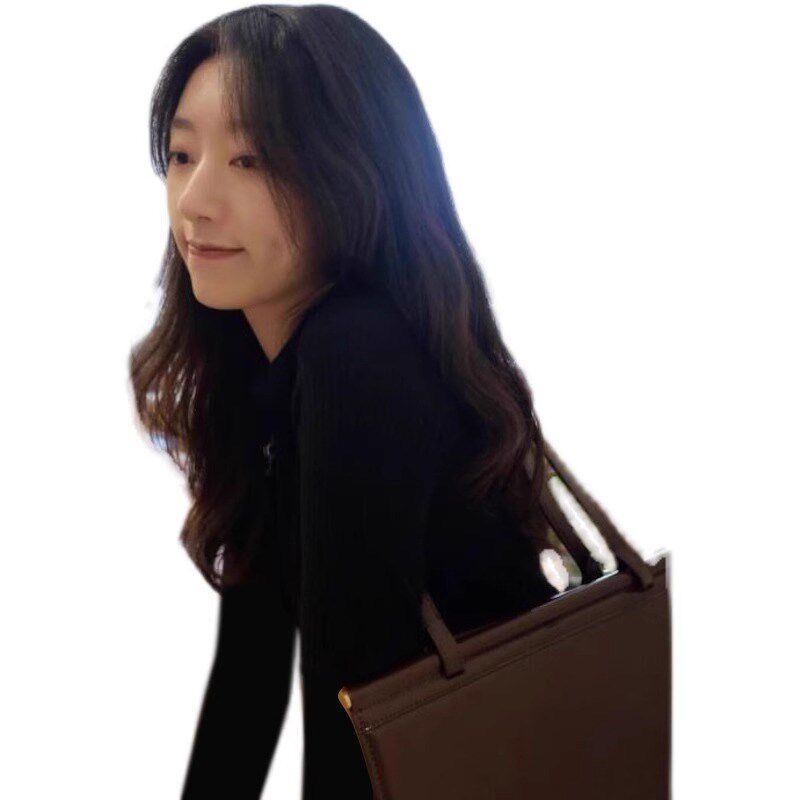 黑色polo领打底衫女秋冬内搭2024新款修身显瘦长袖t恤上衣设计感