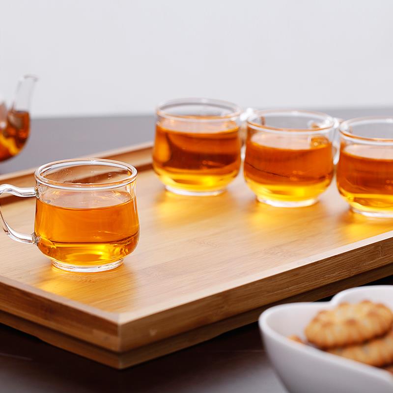雅风套装茶具鸿运壶配茶杯不锈钢过滤网茶壶玻璃茶具套装泡茶壶