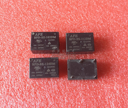 AFE爱福继电器BPD-SS-112DM 105DM 124DM 4脚 一组常开16A HF7520