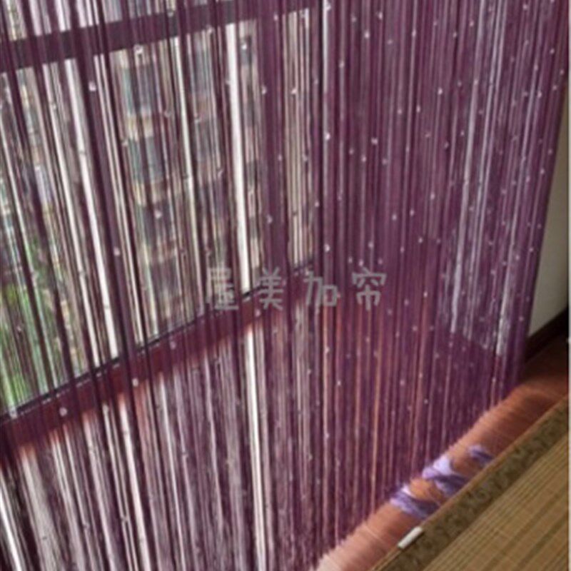 水晶珠加密线帘卧室隔断帘结婚门帘珠帘客厅流苏帘酒店玄关装饰帘