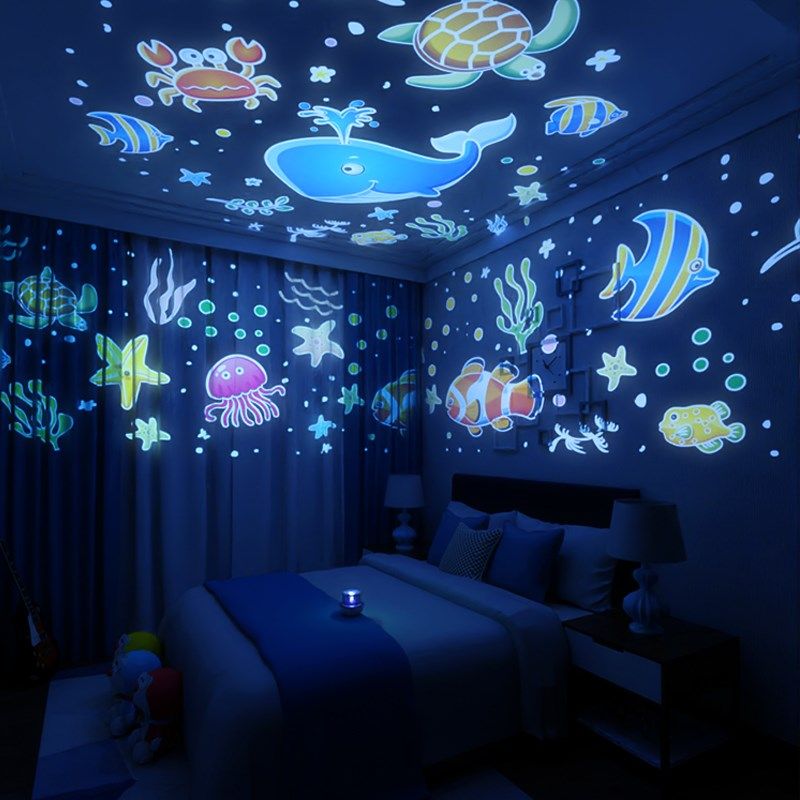 生日送礼投影灯小夜灯浪漫情侣圣诞节生日氛围灯装饰灯满天星彩灯