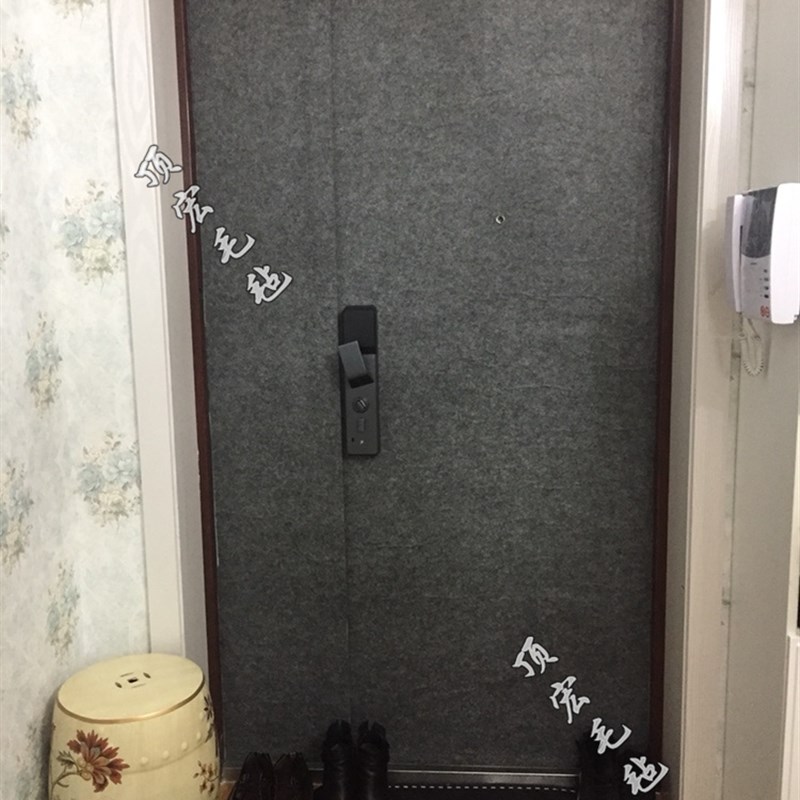 自粘毛毡带背胶单元楼防盗门改装静音装饰吸音毛毡门防火门软包