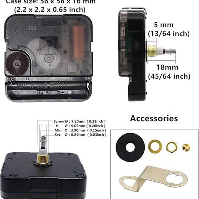 高档钟表diy机芯太阳12888跳秒I轴大扭力机芯家用卧室客厅贴墙