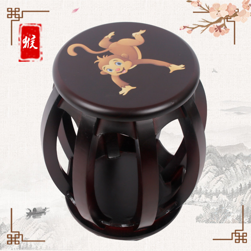 弹古筝实木圆凳坐的琴凳弹琴敦煌登椅子櫈子专用座椅坐凳板凳凳子