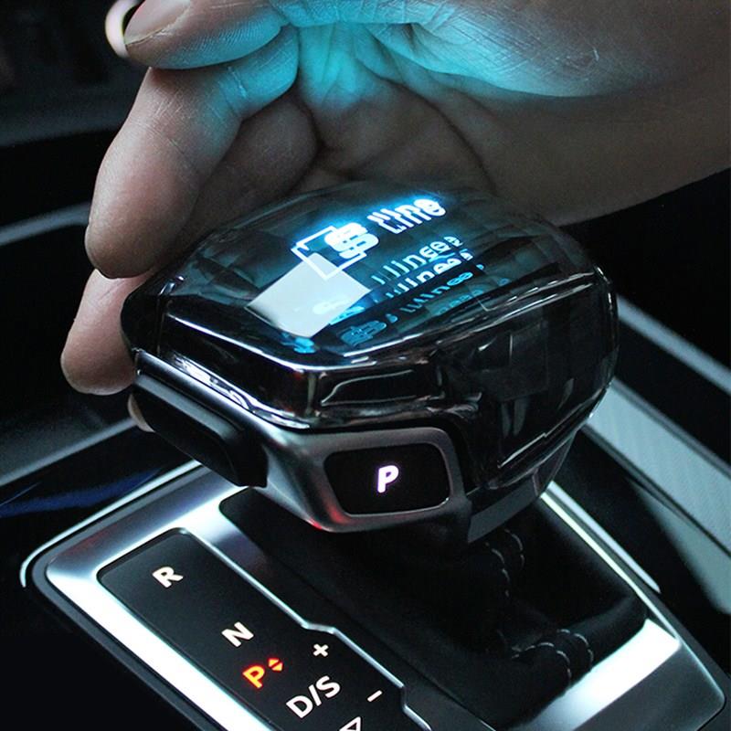 适用奥迪q5lq6车载档把改装水晶A5/a4l/Q7S4S5RS4RS5汽车排挡头灯