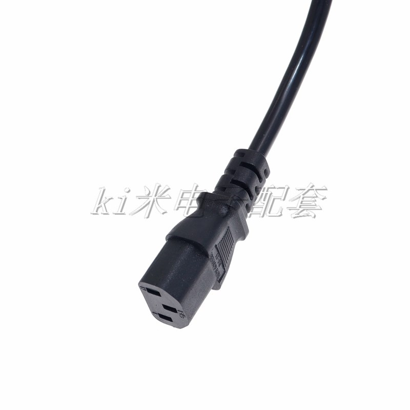 品字双头延长电源线 C13 转 C13 母对母机箱PDU电源纯铜芯转接线图片