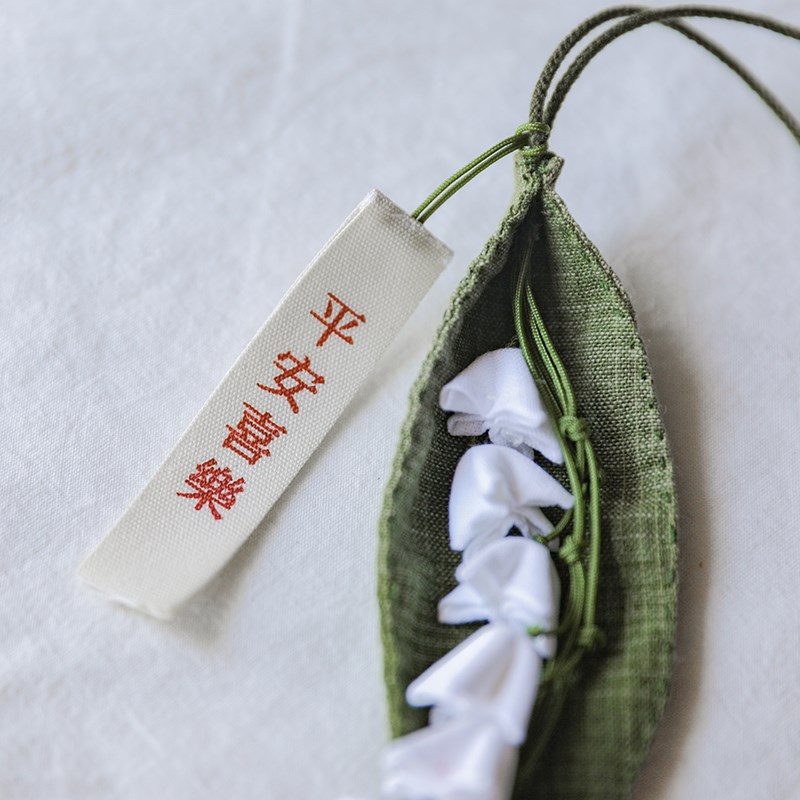 汽车挂件女生布艺手工铃兰中国风后视镜内饰创意吊坠车内挂饰新款