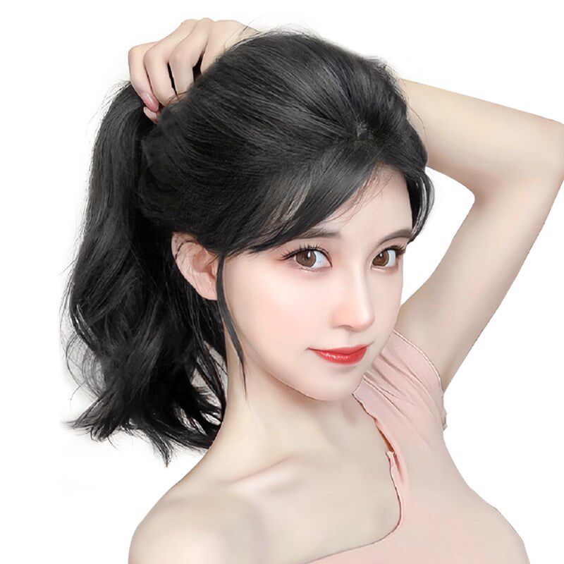 假发片女头顶垫发根高颅顶蓬松增发量真发发片补发自然隐形垫发片