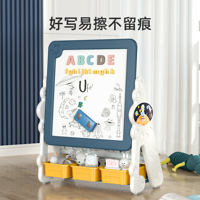 儿童书架绘本架宝宝玩具收纳架婴儿家用简易置物架塑料柜子整理架