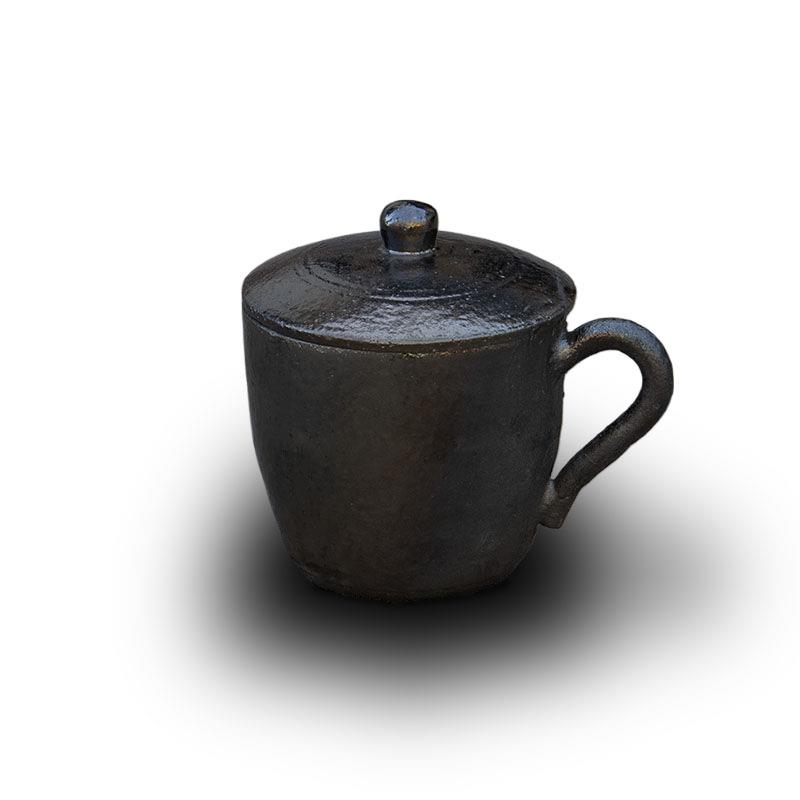 平定砂器手工黑砂茶杯耐高温可加热