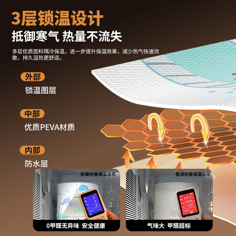 洗澡浴罩浴帐家用浴室淋浴房保暖保温冬天浴帘加厚防水帐篷洗澡罩