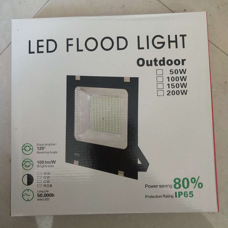 led投光灯户外防水 超亮 黄色 暖白色工地照明灯透光路灯庭院壁灯