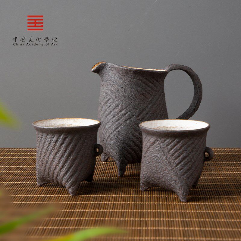 中国美术学院文创仿古茶杯品茗杯陶瓷主人杯公道杯乔迁生日礼物男