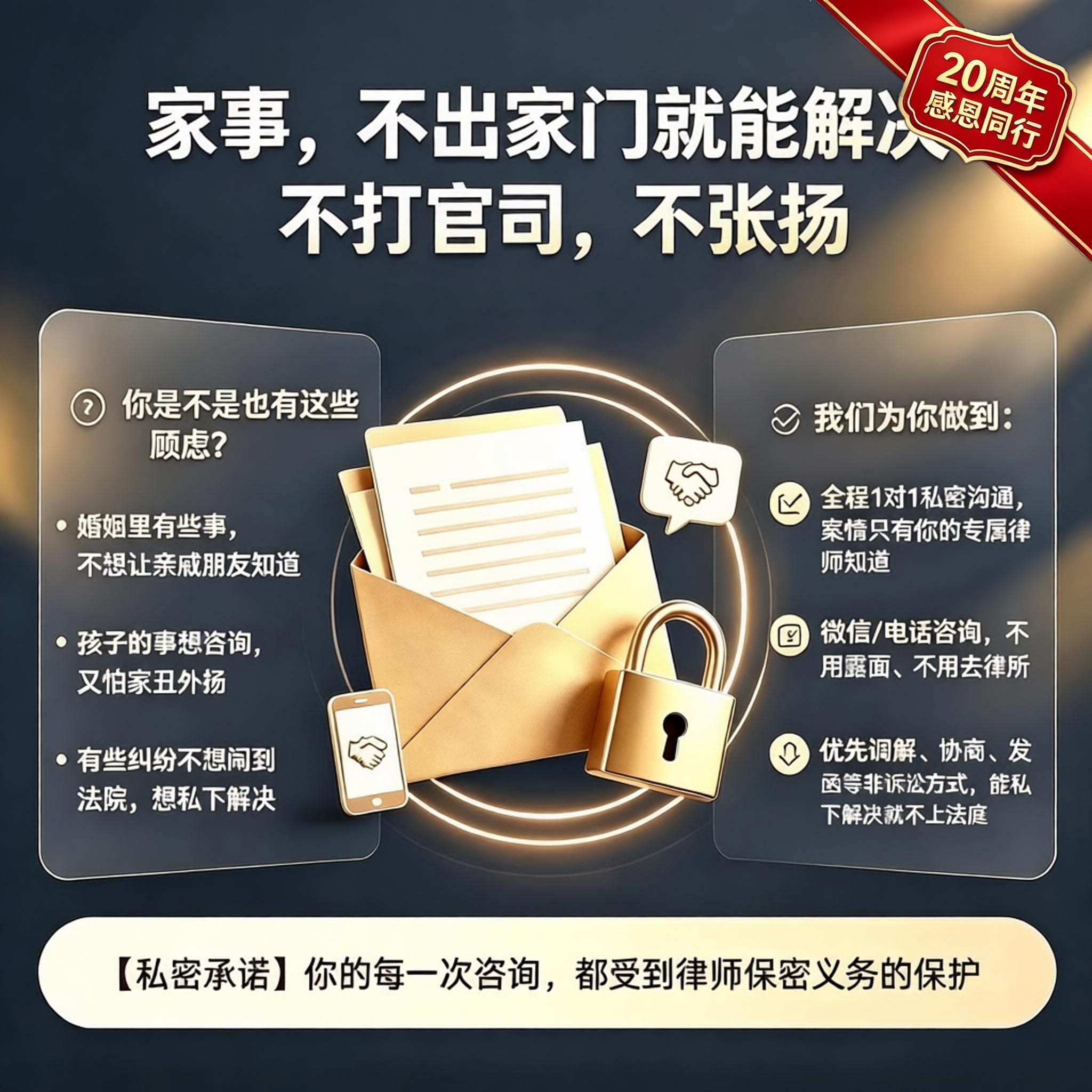 超值新品知心妈妈家庭守护私律年卡离婚财产抚养家事维权法律咨询