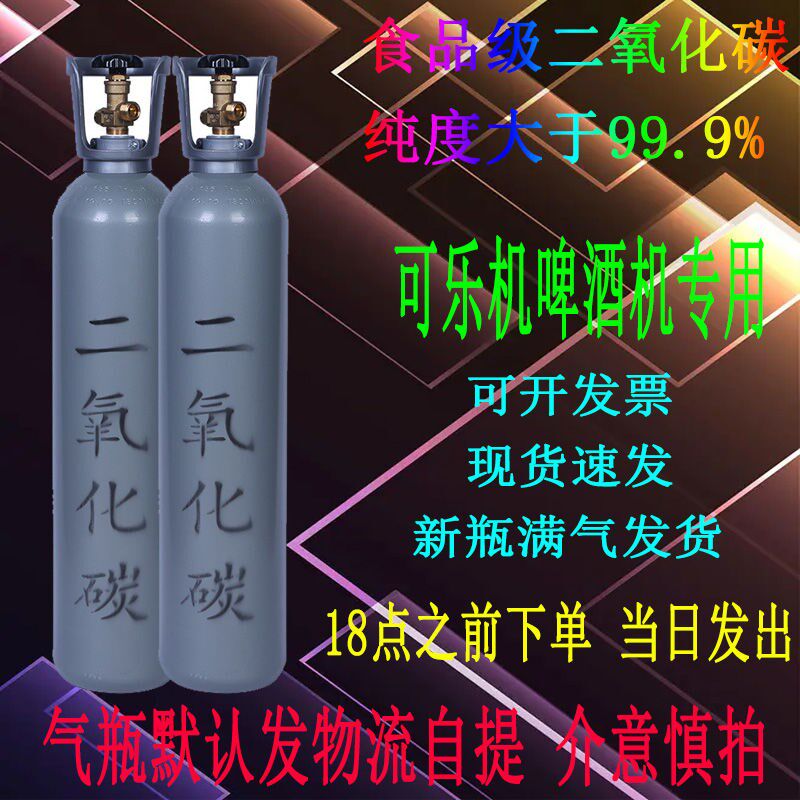 国标用氧化碳气瓶可乐机精酿啤酒钢瓶气打水苏泡水10升通二可充气