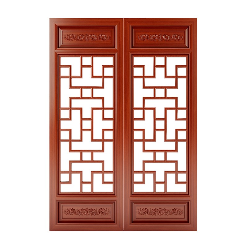 东阳木雕中式镂空花窗茶楼古建窗户装饰装修定制实木花格仿古门窗