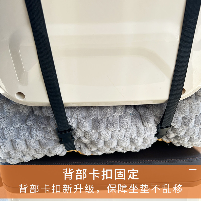 电动三轮车坐垫后座全包围冬天通用冬季出行电动三轮车座靠垫靠背