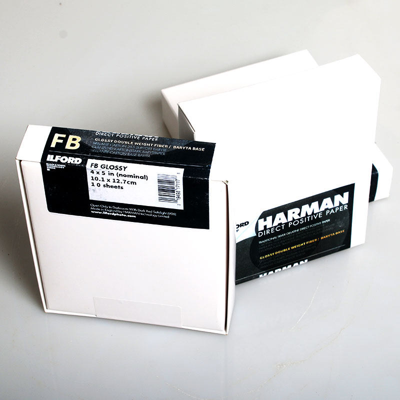 伊尔福4x5黑白正像相纸 FB纸基可用D72冲洗工艺