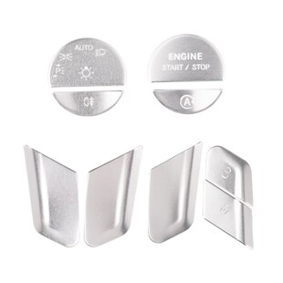 适用于奔驰新C260 GLC300 EQE350 E300L大灯开关装饰车门锁按键贴