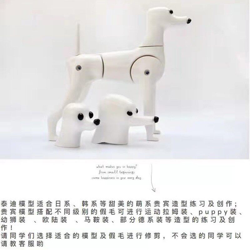 瑞宠宠物美容模型新款三合一多功能分体贵宾泰迪款美容假狗毛模特