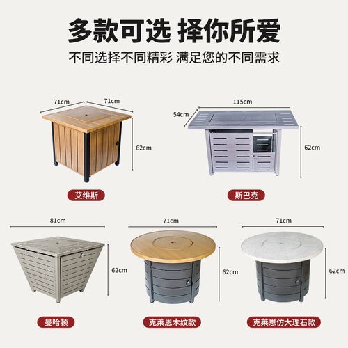户外烧烤桌椅组合家用围炉煮茶室内烤火盆庭院烤火取暖炉炭烤套装