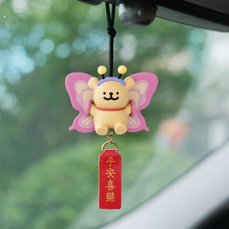 线小狗汽车挂件汽车挂件后视镜挂件汽车装饰挂件可爱的汽车的好东