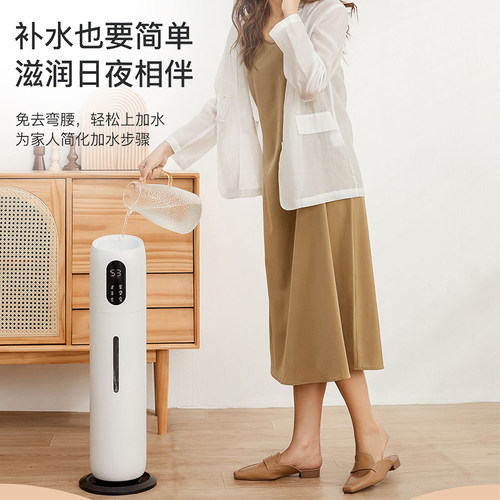 落地空气加湿器孕妇婴儿家用轻音卧室空调房大容量大雾量客厅香薰