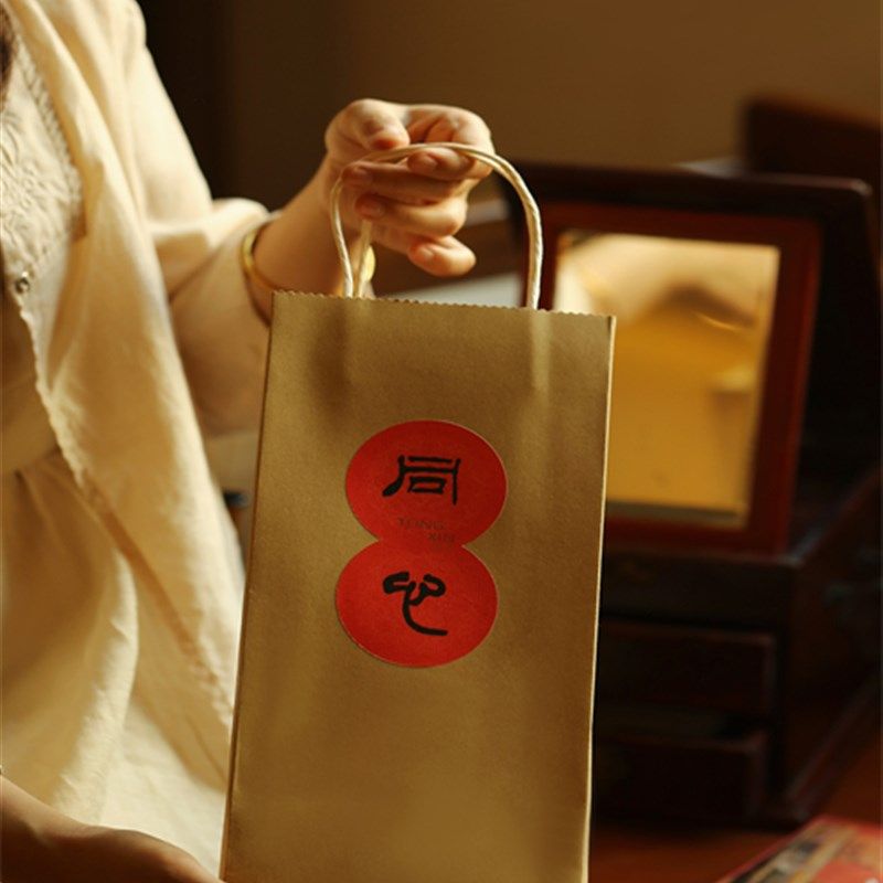 湖北小叶黄杨木龙凤呈祥木梳发簪梳子同心套装实木便携刻字收藏品