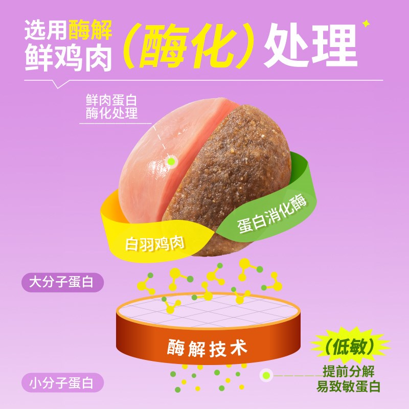 疯狂小狗狗粮小型犬通用型成幼犬泰迪博美比熊鸡肉紫薯冻干粮3斤