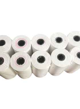 57x30mm 57*30 8mm孔径普通打印纸 ERC09纸双胶纸 ERC09B色带打印