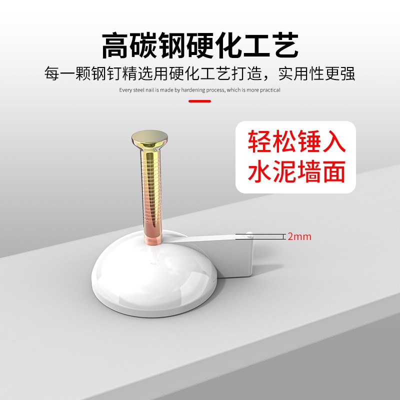 钢图钉按钉墙上墙布墙纸门帘窗帘KT板大头墙钉固定神器钢钉水泥墙图片