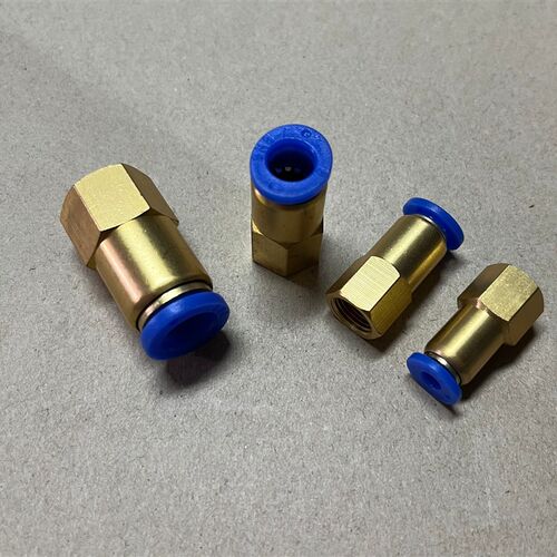 内螺纹气管快插接头 m10x1-8mm m10*1-8 快接pu管接头 铜塑接头