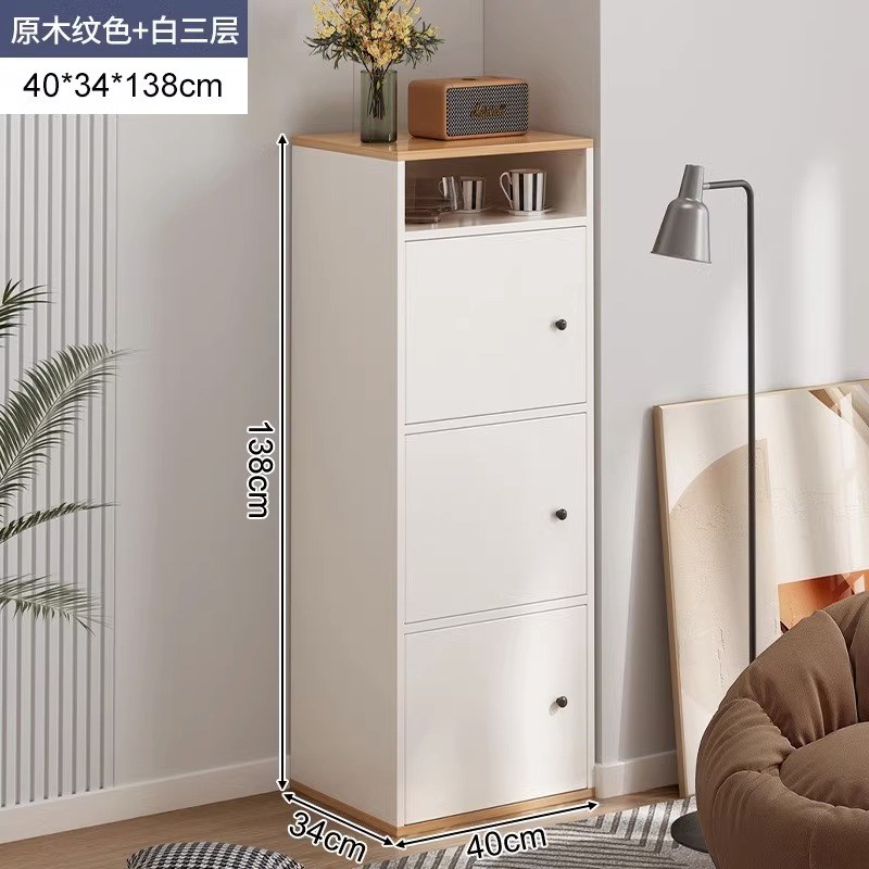小斗柜客厅靠墙卧室收纳柜立柜储物柜木质五斗橱白色床尾置物柜子