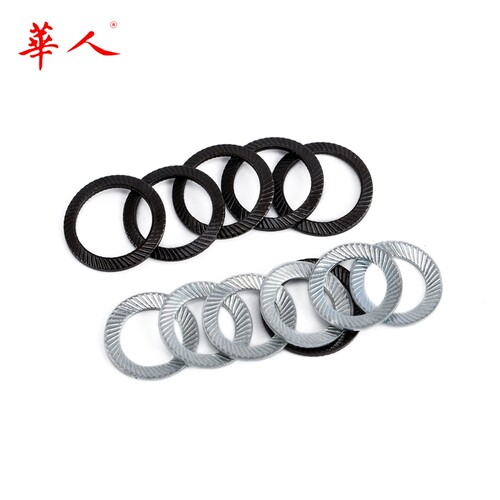 65锰锁紧垫片发黑/镀锌 防松垫圈双面齿蝶形防滑垫M3-M36 DIN9250