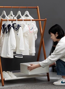 挂衣架落地衣帽架卧室简易衣柜挂衣服架子挂衣杆置物架家用收纳架