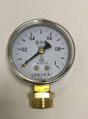 上海仪川 普通压力表 Y-60  水 油 气可测 压力1mpa 含四分转接头